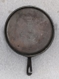 Nice Wagner Ware No. 1109 round cast iron griddle is marked Sidney O, and A. Measures about 10-3/4