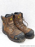 Caterpillar brand waterproof steel toe boots. Men's size 11. Worn enough to have 