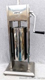 5L Zenny stainless steel two-speed sausage stuffer is in nice condition. Measures about 12