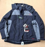 New with tags Striker Ice floating ice fishing jacket is size 12. Very nice jacket features