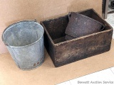 Antique Dynamite crate with box jointed corners, 10-1/2