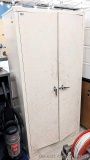 Steel cabinet would be nice to organize things in the garage or store hunting clothes in the
