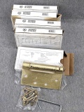 Five quality spring hinges by Deltana measure 4.5