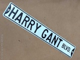 Harry Gant Blvd sign measures 36