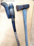 Hooked brush axe about 38