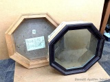 Two accent windows are in good condition. Unfinished still has tag and is about 24-1/2