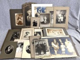 An assortment of very neat old photograph prints. No names or information included with them so your