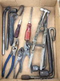 Frank Mossberg valve spring compressor or similar, pliers, screwdrivers, more.