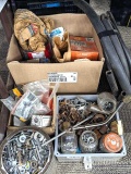 Variety of hardware fasteners, screws, nuts, bolts, hosing, more. Perfect for a stock to have on
