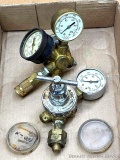 AirCo gas regulators, one with an air fitting.