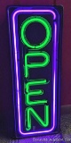 No shipping. Neon Open sign measures approx. 26