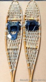 Pair of old-style Safe Sport snowshoes with Bob Maki bindings. Measure about 56