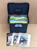 Hunting & Fishing Collectibles Magazine issues, dates range 2007 to 2013 all stored in a file box.