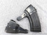 Two SKS magazines, seller notes 10 and 20 rounds mags. The larger measures 6 1/2