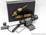 Armed Forces Laser Sight Module green dot rifle sight with box, wrench, and grip switch button