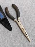 Slender Rapala fishing pliers with case, great for removing hooks and more. Measure about 7