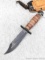 US Military? sheathed pilot's hunting & survival knife. Knife measures 9-3/4