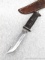 Fixed blade knife marked 'E G W Knife' and USA measures 9-1/2