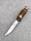 Antique Lobi fixed blade hunting knife was made in Solingen Germany and measures 6-3/4