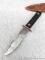 Fixed blade hunting knife is 8-3/4