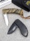 Buck 450T lock back knife with nylon sheath measures approx. 8