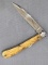 J. Lingard Pea Croft folding pocket knife made in Sheffield England. It has a nice bone or stag