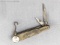 Antique folding pocket knife with sterling silver fittings. The blade is clearly marked Laird and