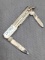 Vintage sterling silver double blade folding pocket knife. The knife is in very good condition with