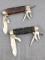 Two Pal Cutlery Co. made folding pocket knives with chipped bone or stag handles. The knives are