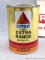 Citgo extra range motor oil is 20 w - 40 and is full. Also comes with a Menards nail apron.