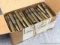 100 Round box of 7mm Mauser ammunition with FMJ bullets and FN 69 head stamps. The box appears to be