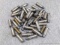 Box of .38 special ammunition, most in nickel plated cases and capped with semi wadcutter, RN, and