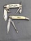 Pair of Imperial Alaska folding pocket knives. Both knives are in good condition with decent hinges,