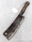 Village Blacksmith solid steel forged cleaver measures 14-3/4