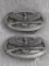 Two Remington 175th Anniversary belt buckles were made in USA and measure about 3-1/4