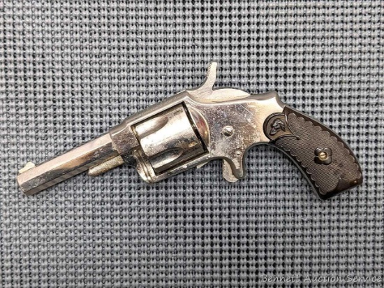 Hopkins & Allen XL No. 5 revolver in .38 rimfire. The 3" octagon barrel has a slightly loose front