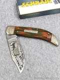 Schrade Hand Made folding pocket knife with a 4