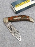 Schrade Hand Made folding pocket knife with a 4