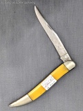 Ka-Bar Texas toothpick style folding pocket knife with a stainless steel blade. The Ka bar knife is