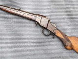 Hopkins & Allen .32 rimfire falling block rifle. Full-octagon barrel is 28