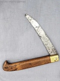 Vintage folding hand saw with a 6 1/2