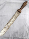 Civil War surgical amputation knife with bone saw spine is nearly 17