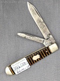 Vintage Remington UMC folding pocket knife with two blades. The knife is in overall good condition,