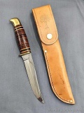 Boker fixed blade knife with a matching sheath. The knife is in very good condition, was made in