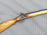 Muzzleloading black powder .45 caliber flintlock rifle by Replica Arms. The octagon barrel is 32