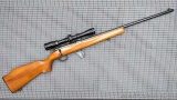 Remington Model 851 bolt action .22 rifle is topped with a Bushnell Buckhorn 4x32 scope that is