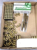 Four rounds of .284 Winchester, .35 Remington RNSP ammunition, and 8 pieces of .35 Remington necked