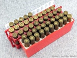 45 Rounds of 300 Savage by Remington, Winchester, and Federal. Bullets incl. PSP and RNSP.