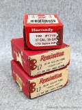 Hornady and Remington .17 caliber 25 grain HP bullets with .172 diameter.