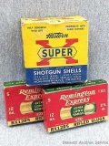 10 Rounds of Remington 12 gauge rifled slugs with high brass in classy old boxes, also comes with a